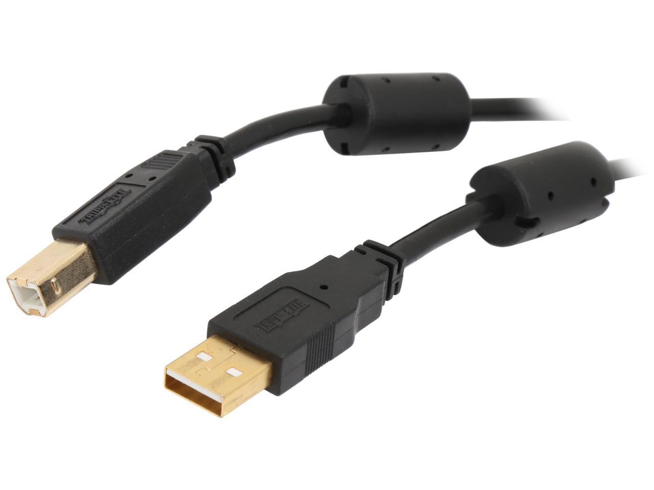 Tripp Lite Usb 20 Hi Speed Ab Cable With Ferrite Chokes Mm 6 Ft U023 006 1875