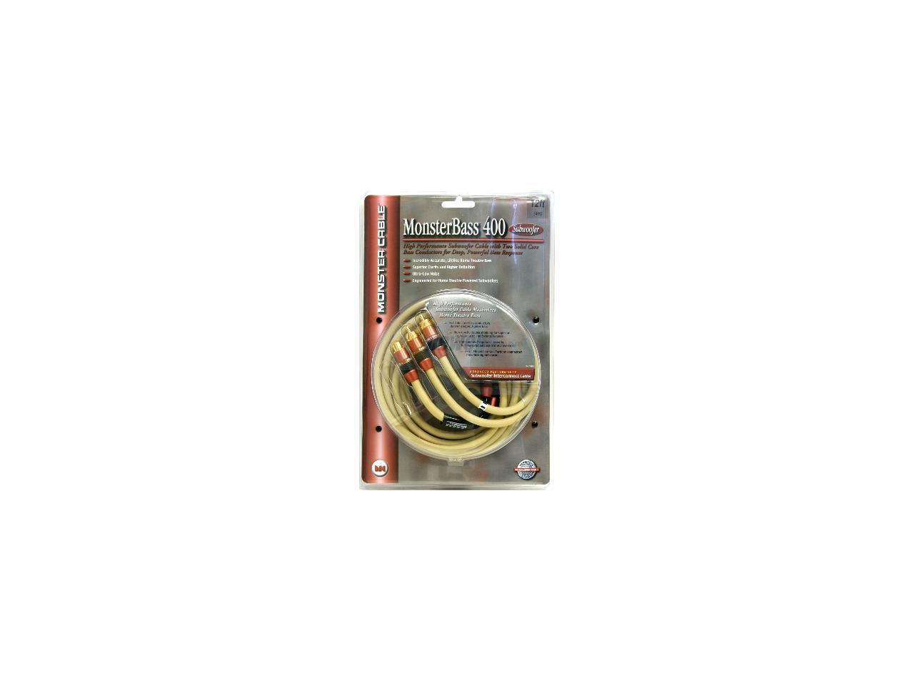 monster cable monsterbass 400 subwoofer cable