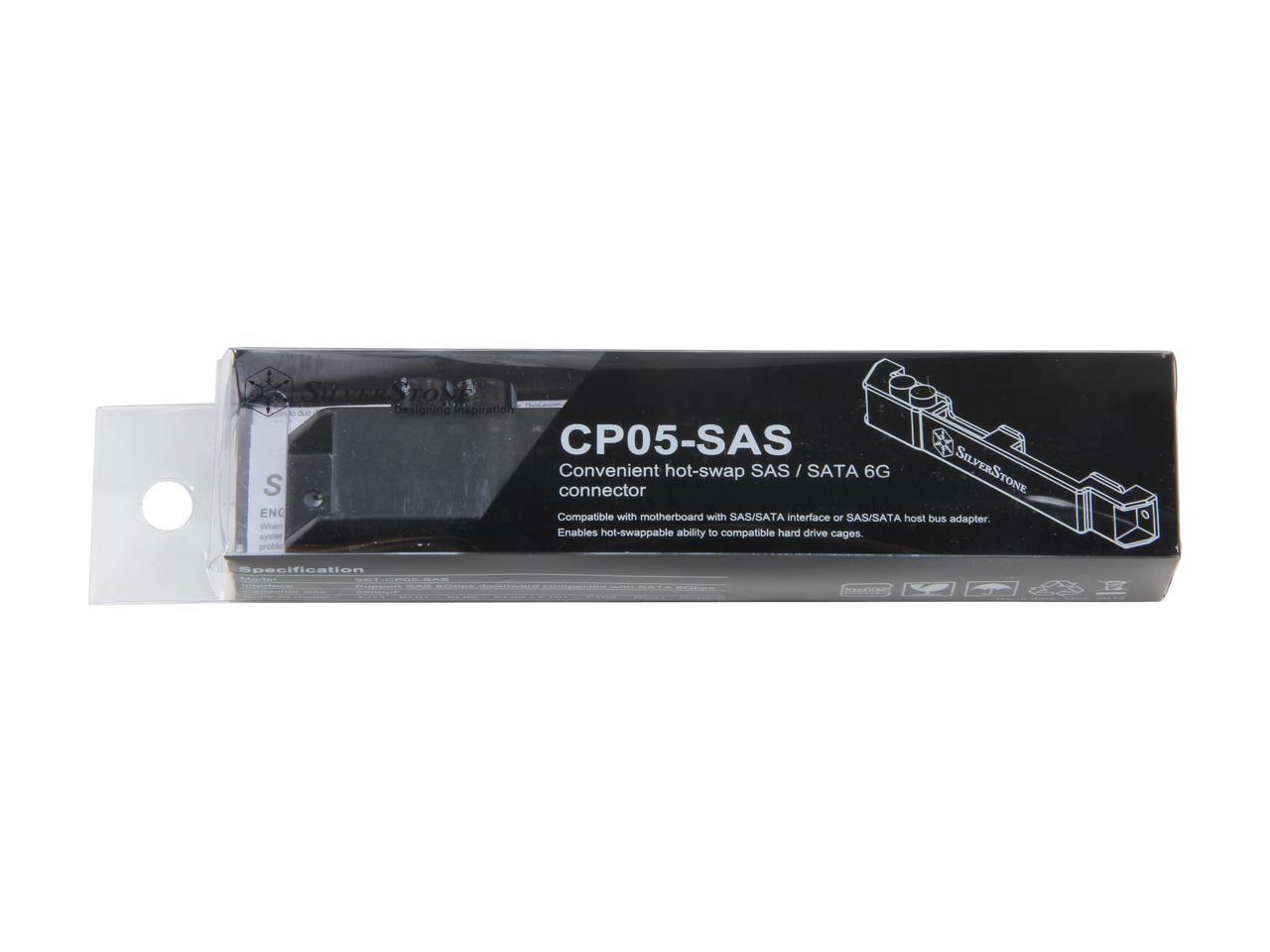 Hot Swap SAS/SATA 6Gbp Festplattenanschluss für 3.5 SAS/SATA Festplatten SilverStone SST-CP05-SAS