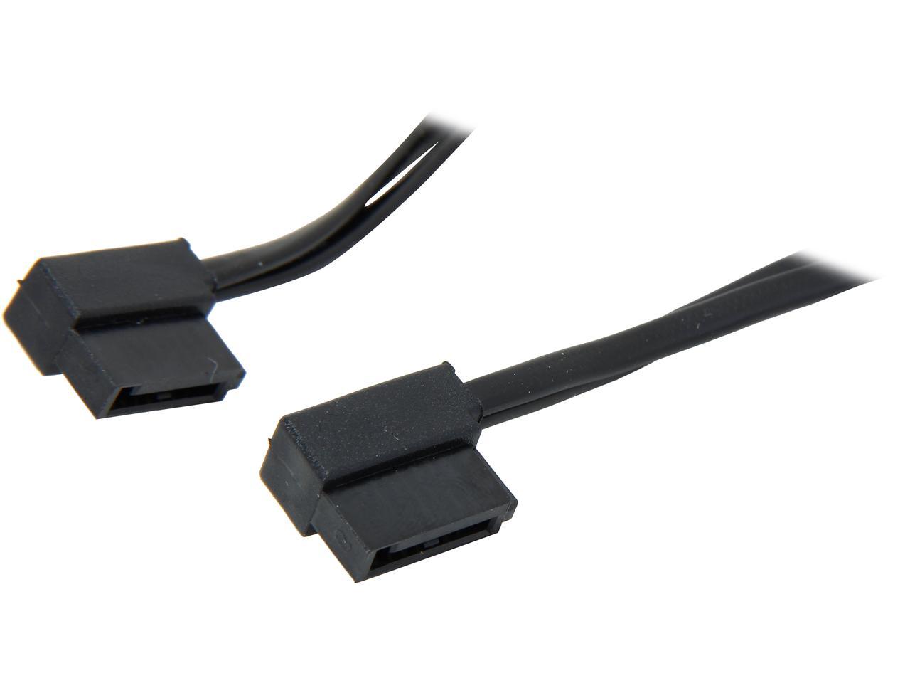Silverstone 300mm Ultra Thin 6Gb/s Lateral 90Degree SATA Cables with