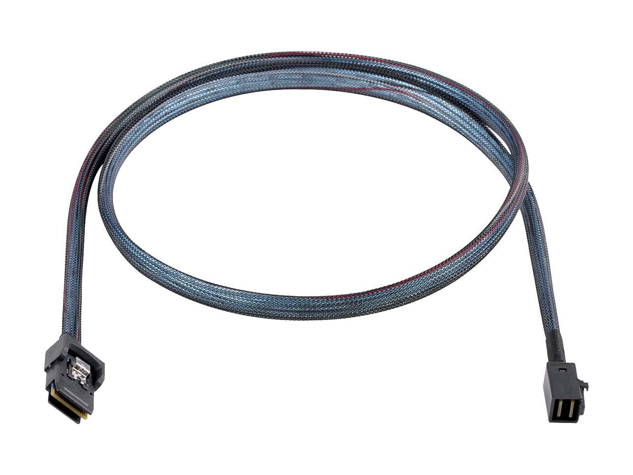 SilverStone 36 Pin Minisas SFF8643 to Sff 8087 +sideband Cable 0.6M