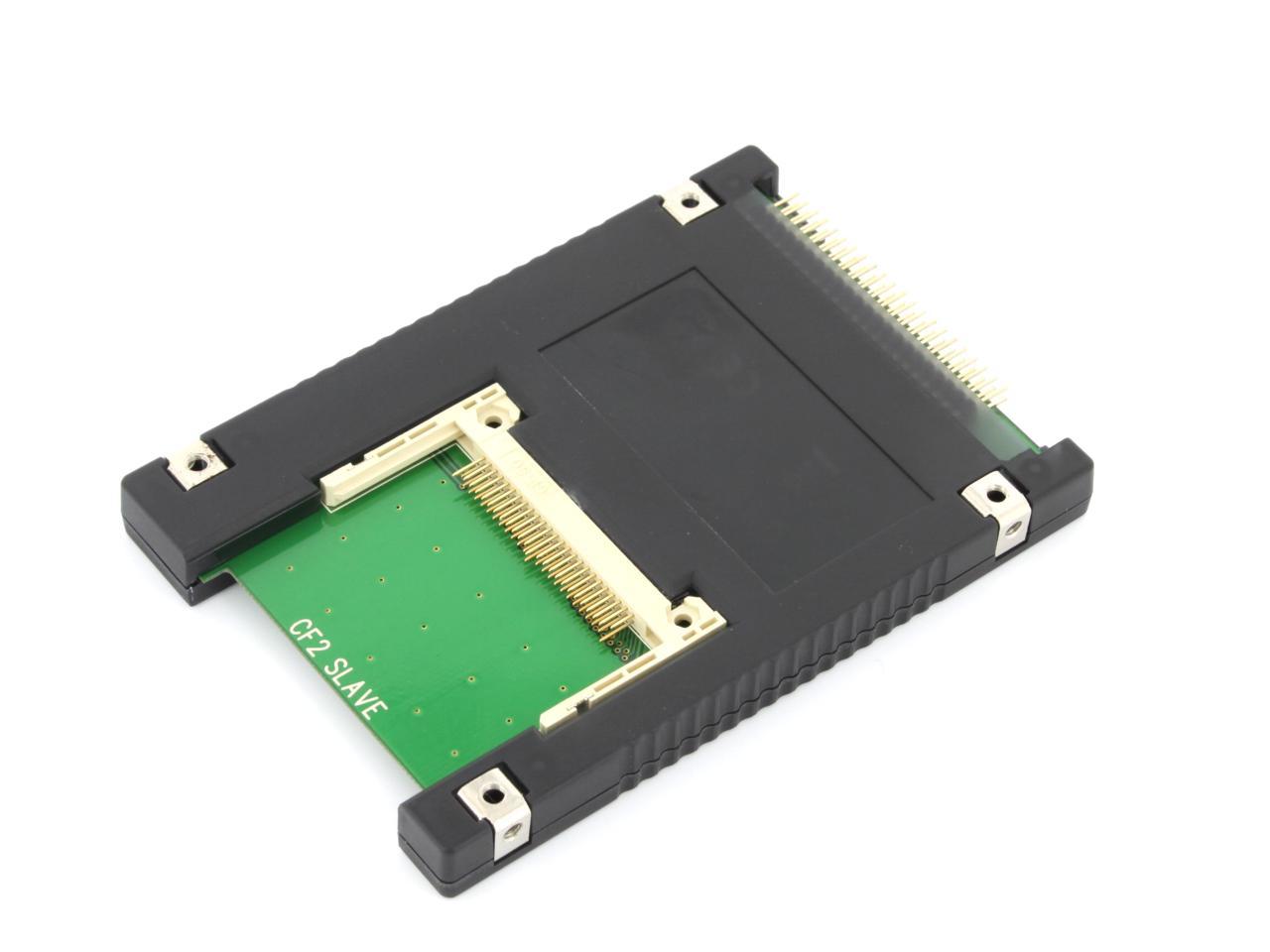Syba SD-ADA45006 Dual Compact Flash to 44 Pin IDE 2.5" Adapter Enclosure Black 