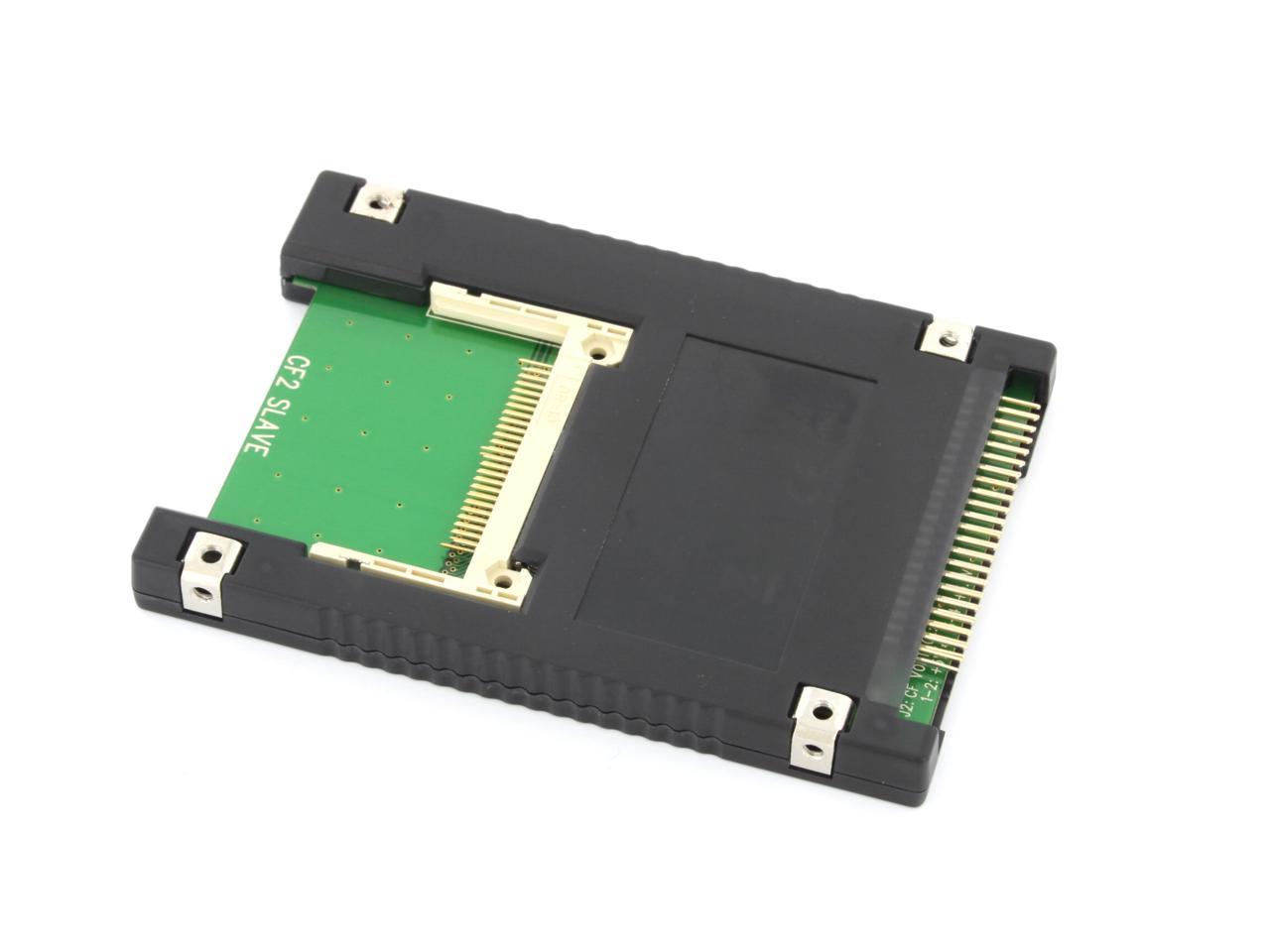 Syba Dual Compact Flash CF to 44 Pin IDE/PATA 2.5 Adapter Enclosure Black SD-ADA45006 