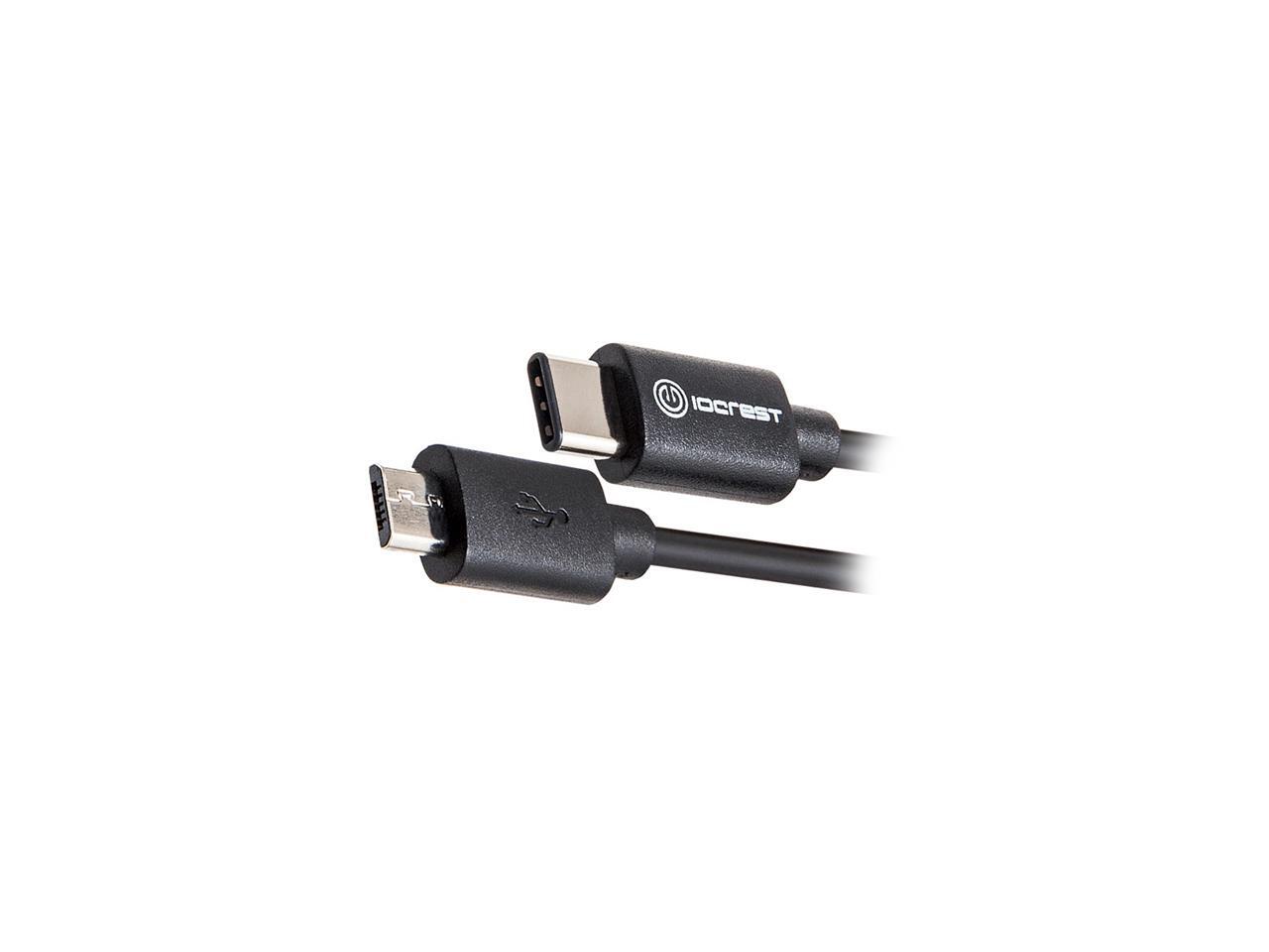 SYBA SYCAB20198 USB TypeC to Micro USB 2.0 MicroB Plug Cable