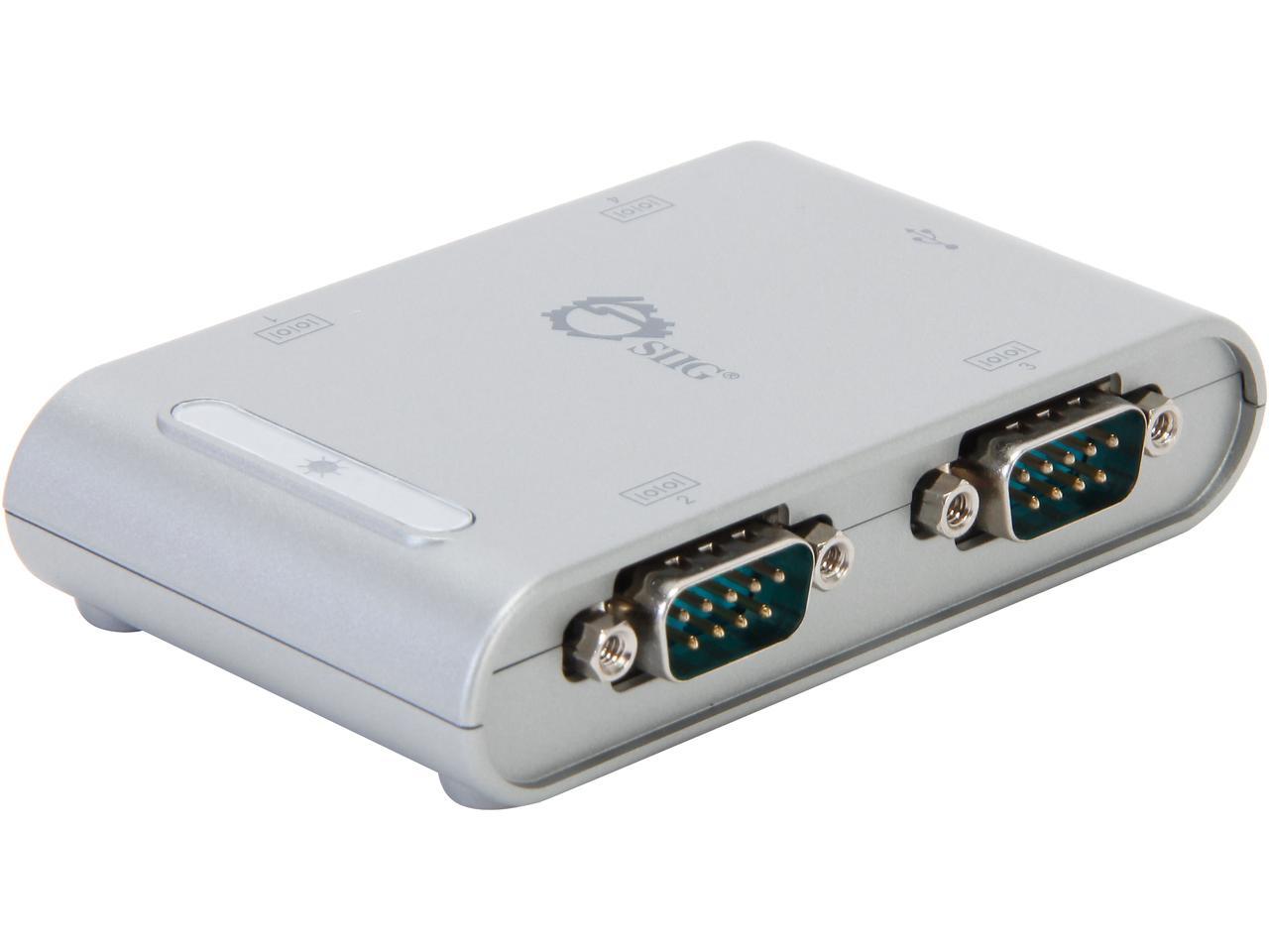 SIIG JUSC0111S1 4Port USB to RS232 Serial Adapter Hub