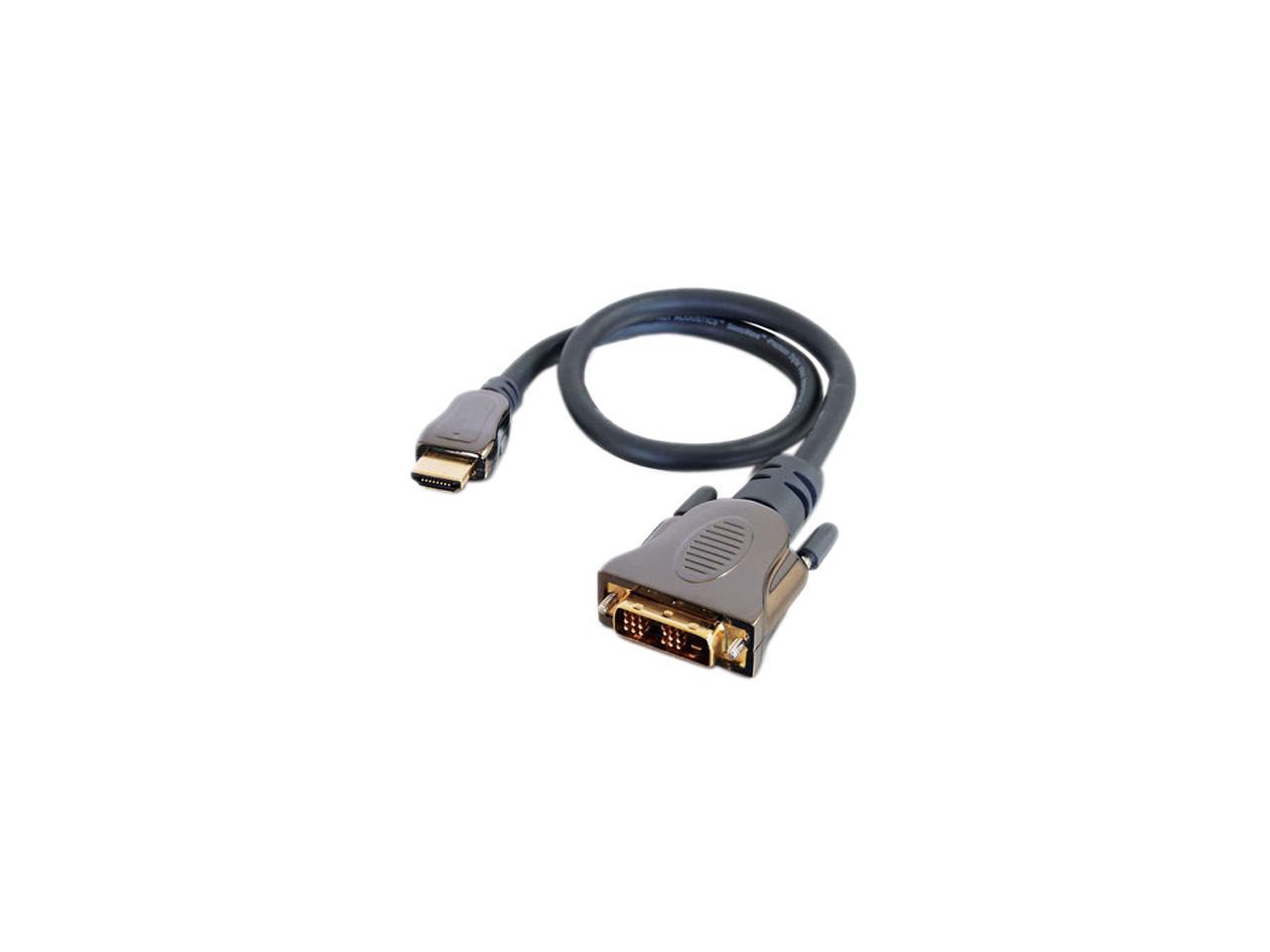 C2G 40288 SonicWave HDMI to DVI-D Digital Video Cable M/M, In-Wall CL2 ...