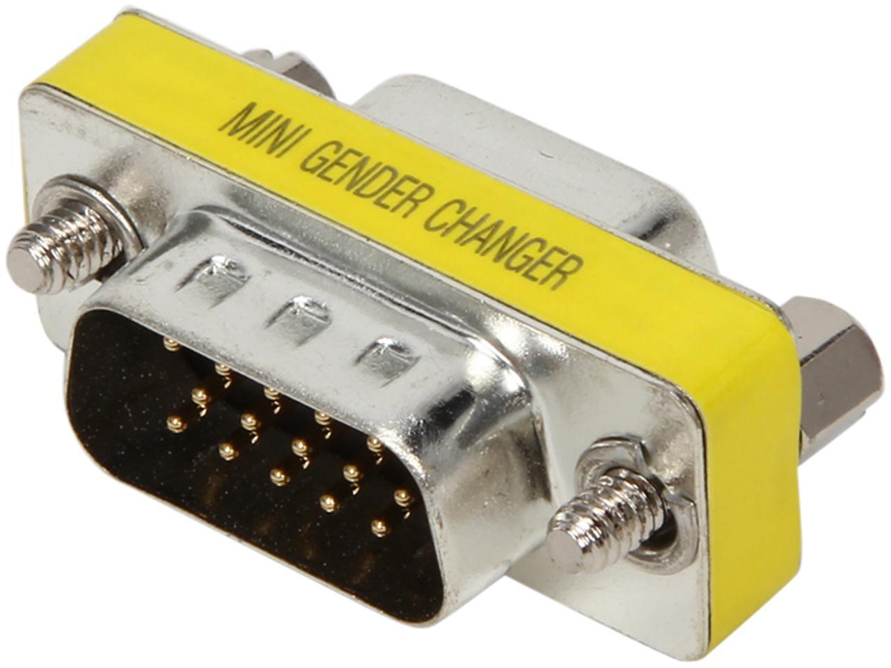 C2G 19942 VGA (HD15) M/F Mini Port Saver Adapter, Yellow