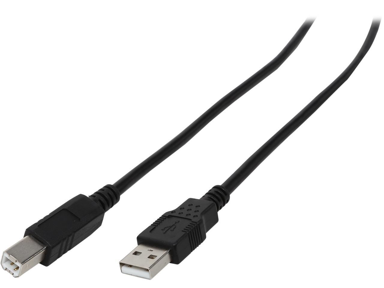 Cables To Go 2m USB 2.0 A/B Cable Black (6.5ft), Model 28102