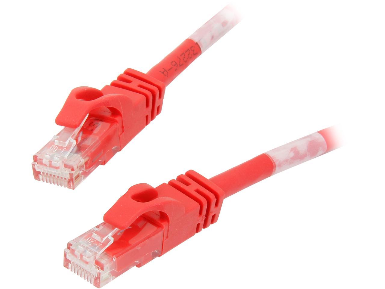 Snagless Unshielded Network Patch Cable C2G 27863 Cat6 Crossover Cable 10 Feet, 3.04 Meters Red