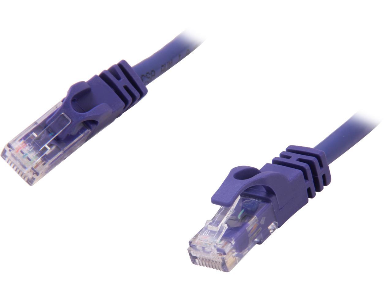 CABLES TO GO 27800 1ft Cat6 550 MHz Snagless Patch Cable Purple