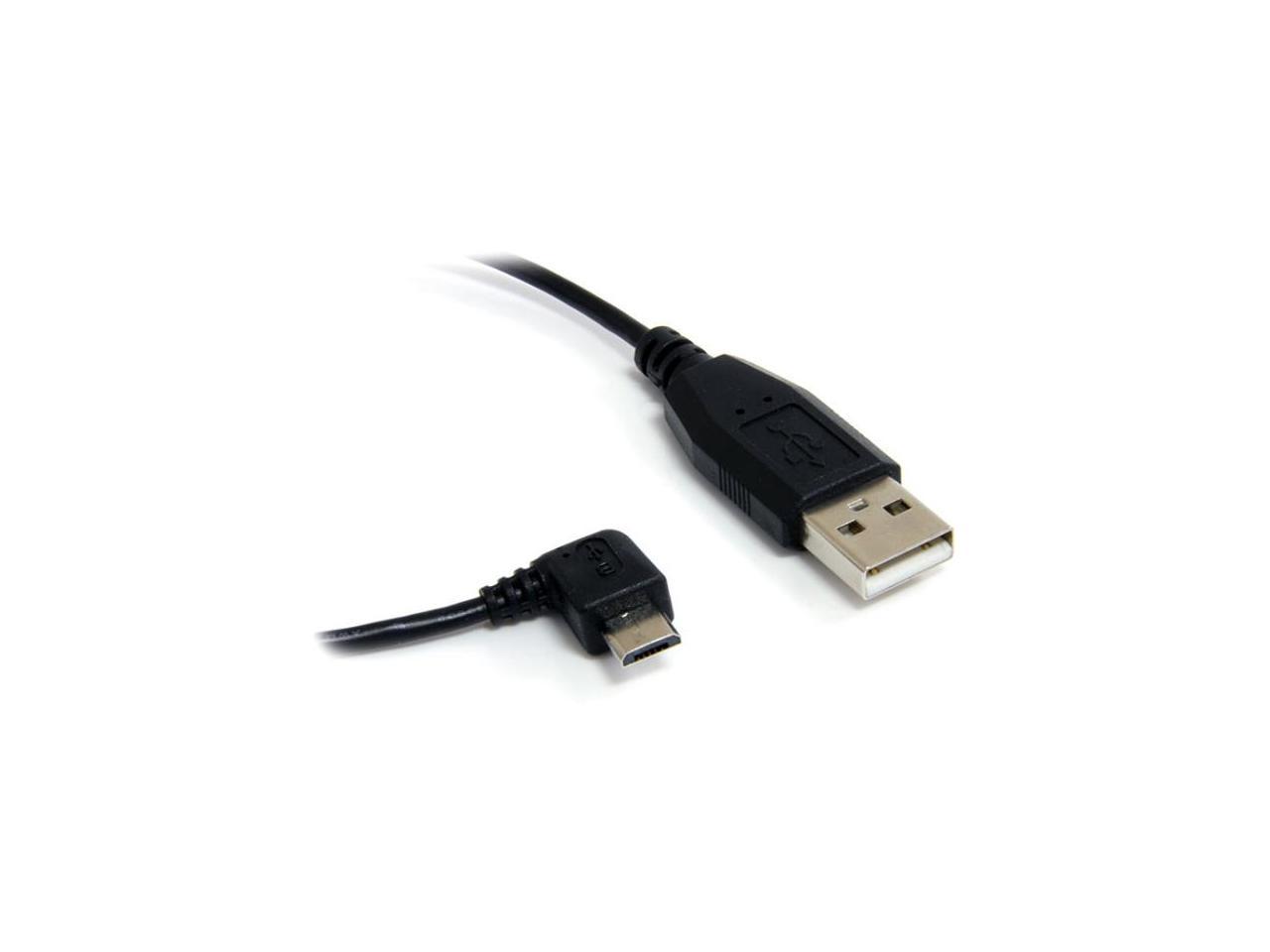 StarTech.com UUSBHAUB3RA 3 Ft / 91cm Micro USB Cable - A To Right Angle ...