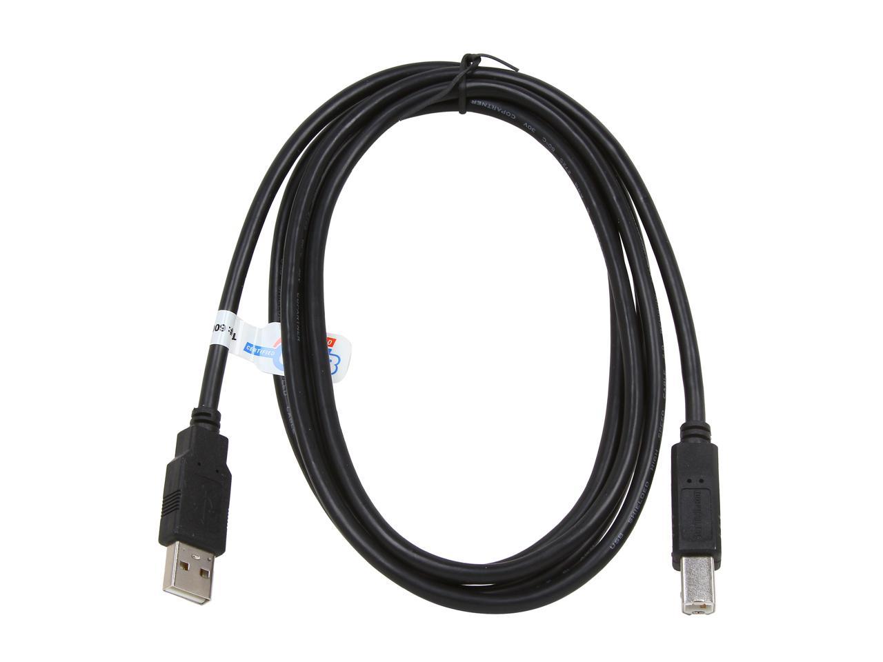 StarTech.com USB2HAB6 6 Ft USB 2.0 Certified A To B Cable - M/M - 2m ...