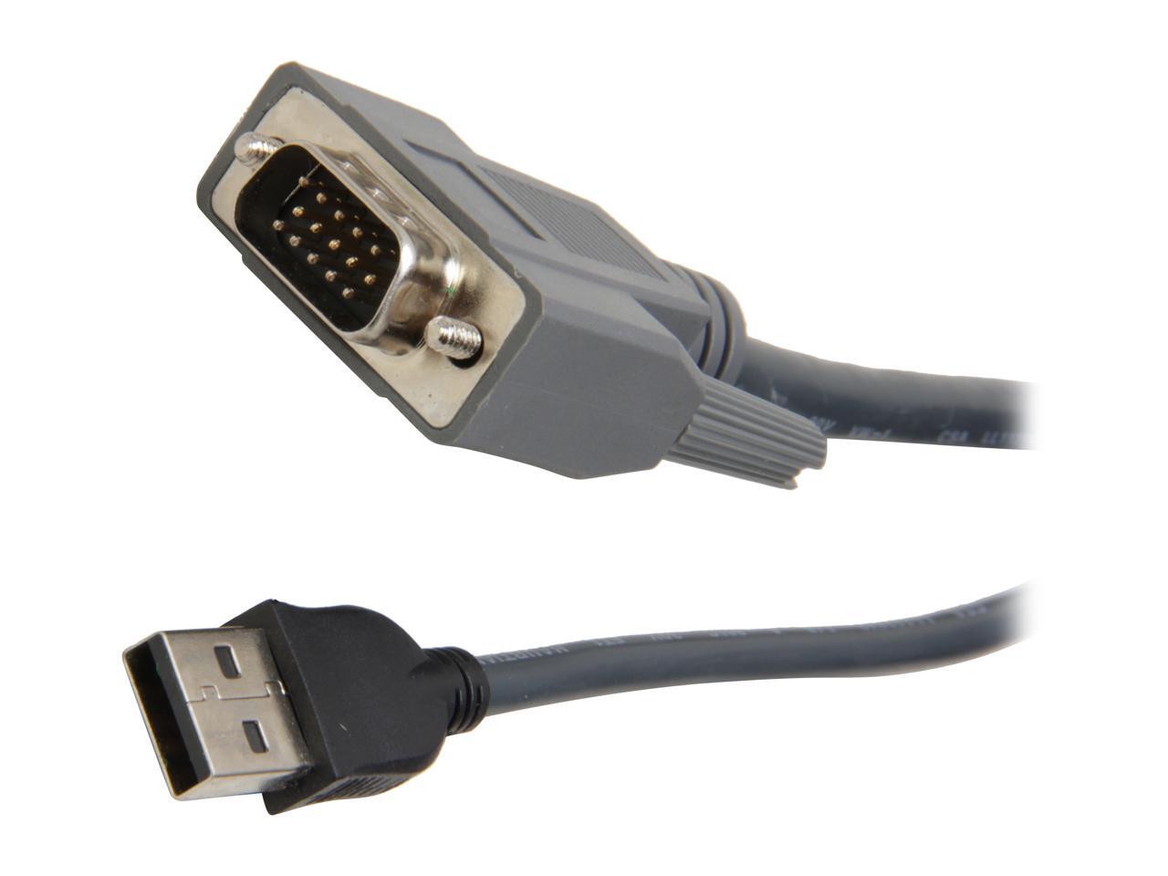10 ft. UltraThin USB VGA 2in1 KVM Cable Newegg.ca