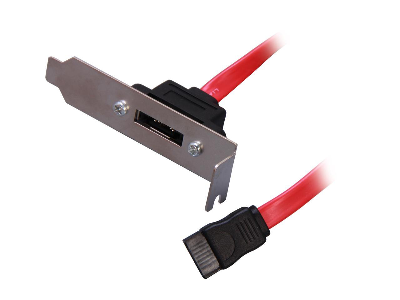 ESATAPLT1LP 1 ft. Low Profile SATA to eSATA Plate Adapter