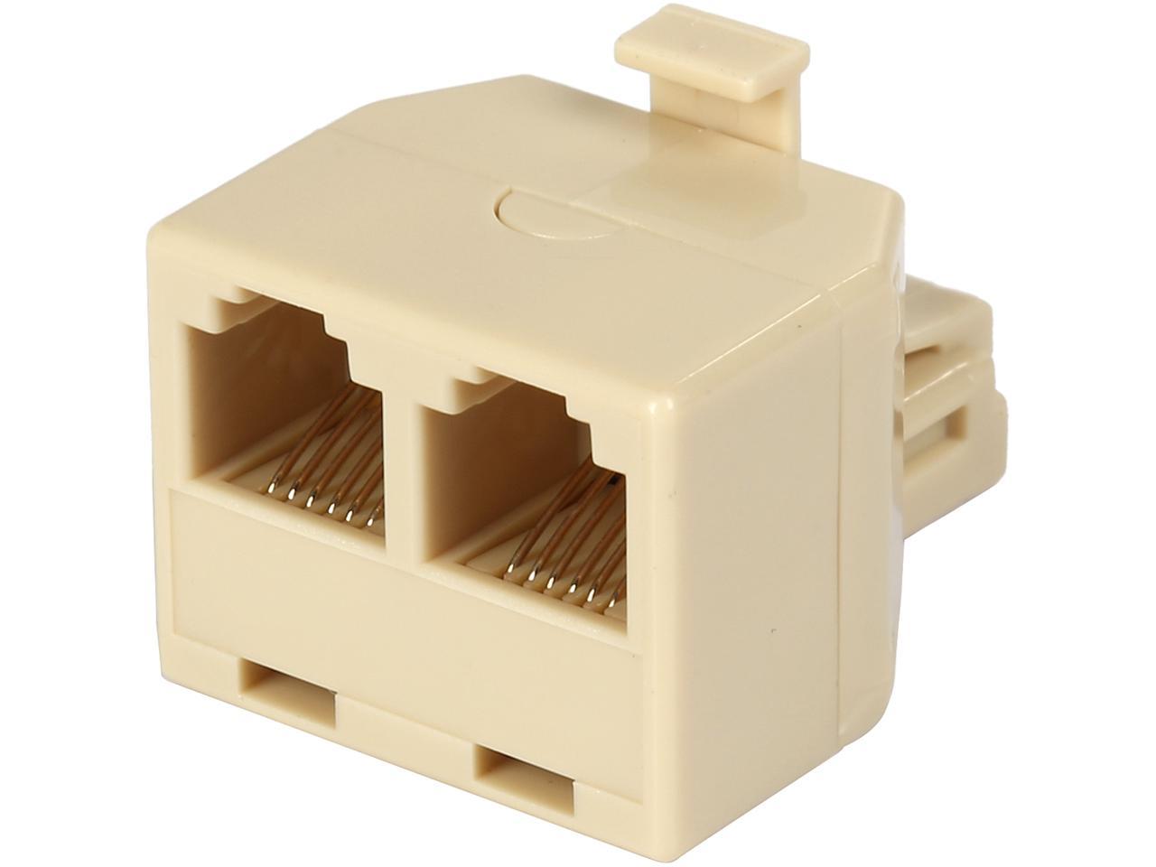 StarTech.com RJ11SPLITTER RJ11 to 2 x RJ11 Splitter Adapter M/F ...