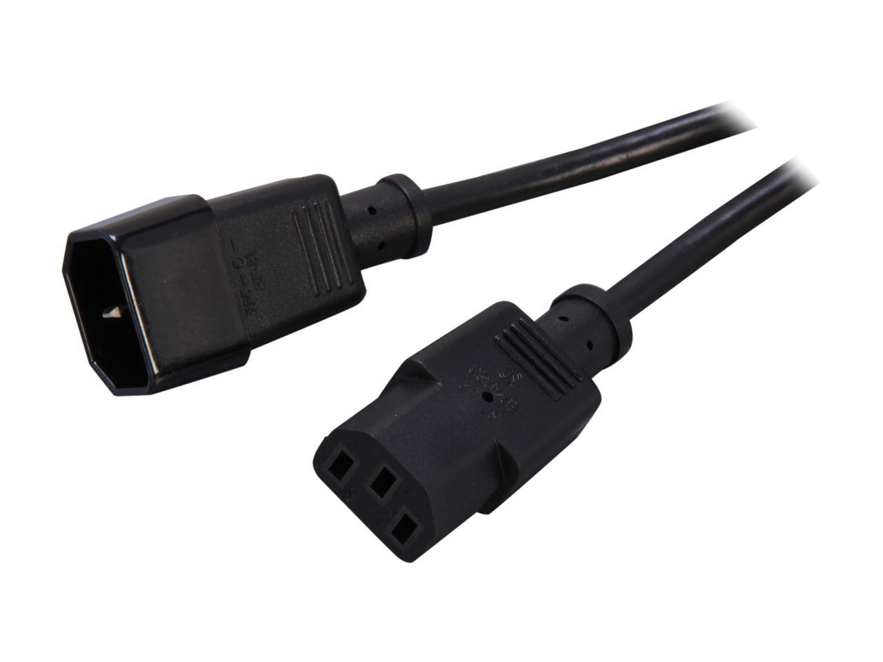 startech-model-pxt100-6-ft-monitor-iec320-power-extension-cord-m-f