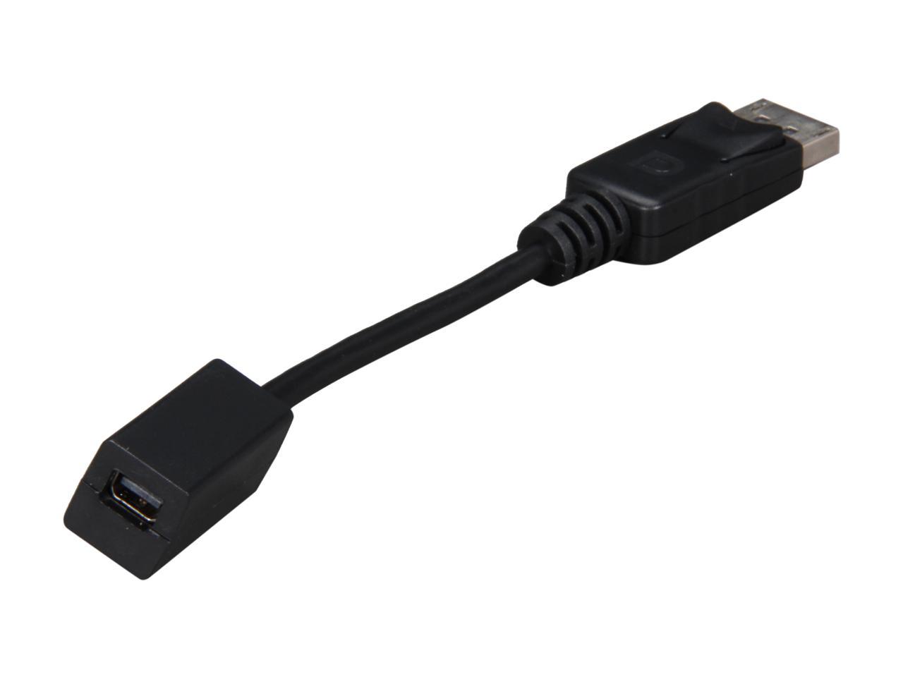 DP2MDPMF6IN DP Male to Mini DP Female M/F StarTech.com 6in DisplayPort to Mini DisplayPort Video Cable Adapter Black