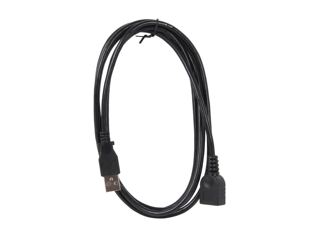 StarTech.com USBEXTAA6BK 6 Ft Black USB 2.0 Extension Cable A To A - M ...