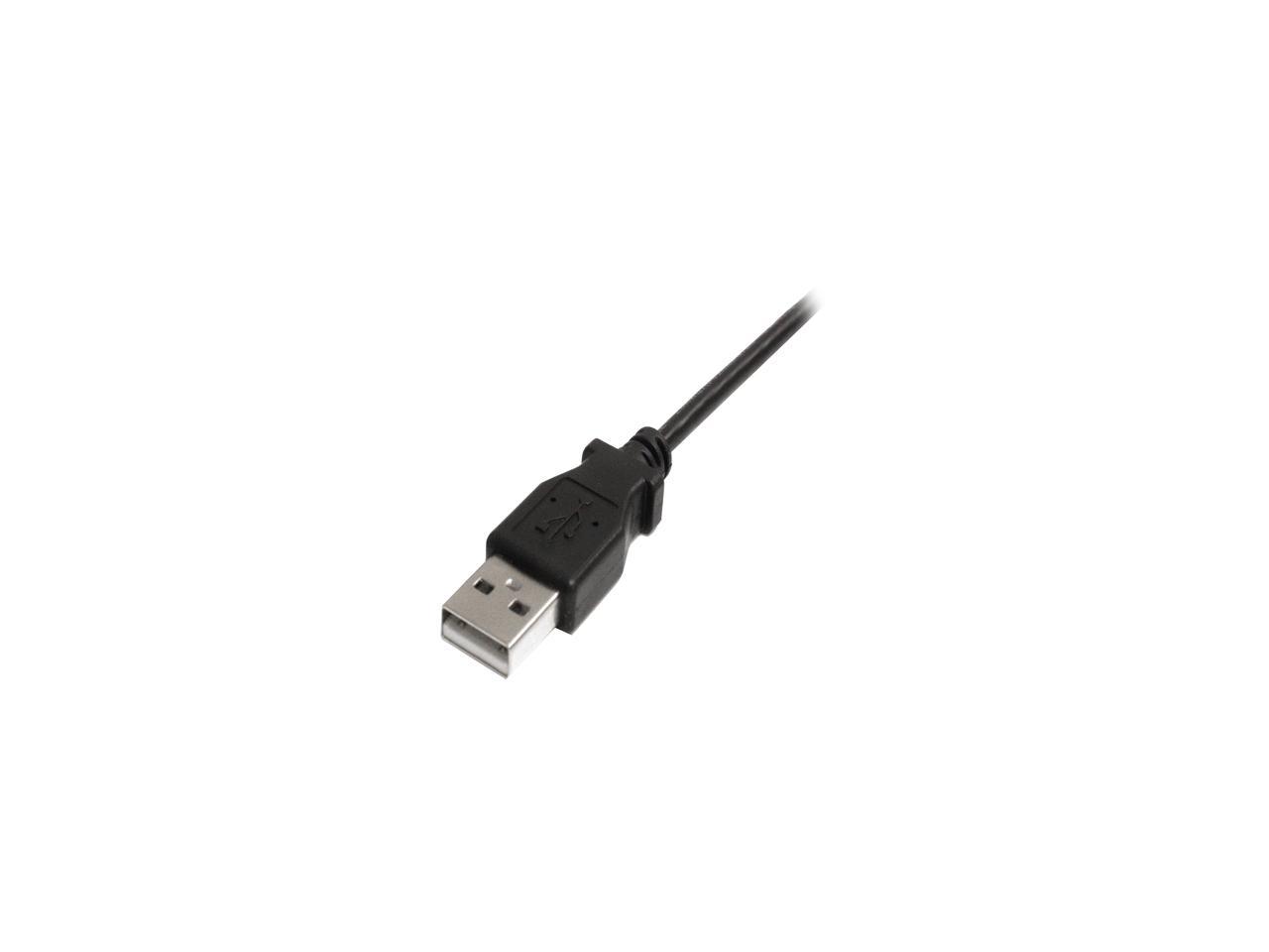 StarTech.com USB2HABM3LA Mini USB Cable - A to Left Angle Mini B ...