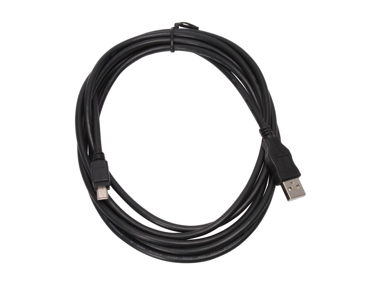 APEVIA USBAMB8 USB A Male To USB Mini 5P B Male Cable Compatible With ...