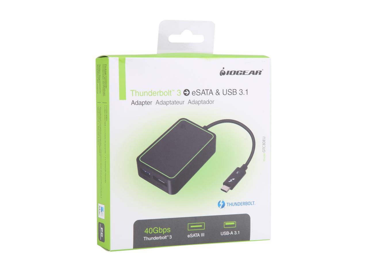 IOGEAR GTC3DEU Thunderbolt 3 to eSATA and USB Adapter - Newegg.ca