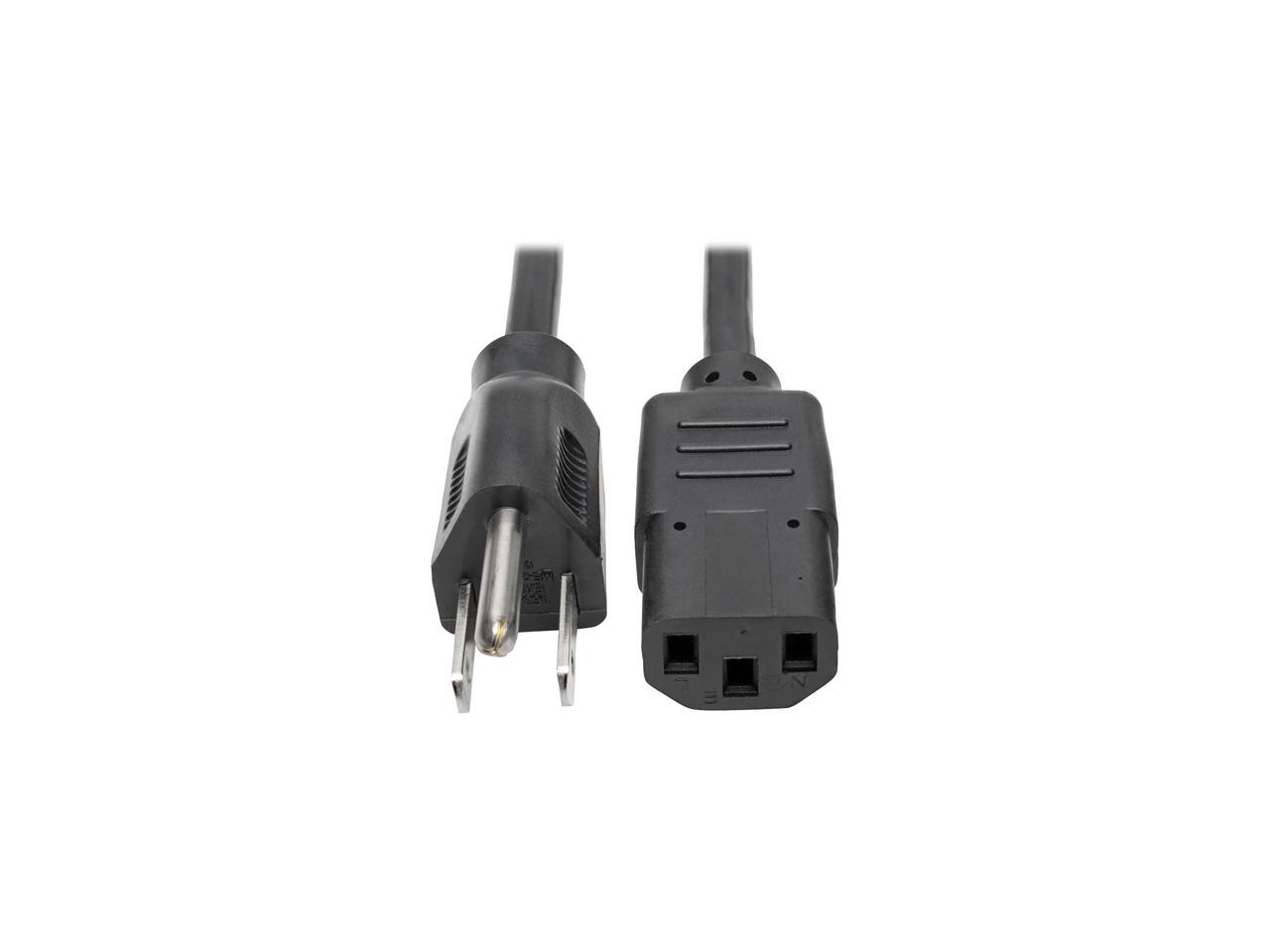 Tripp Lite Universal Computer Power Cord, 10A, 18AWG (NEMA 515P to IEC320C13), 3ft. (P006