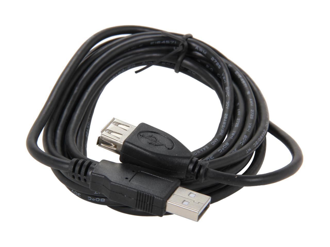 Bytecc usb2 10mf k type a male to type a female usb 2 0 extension cable