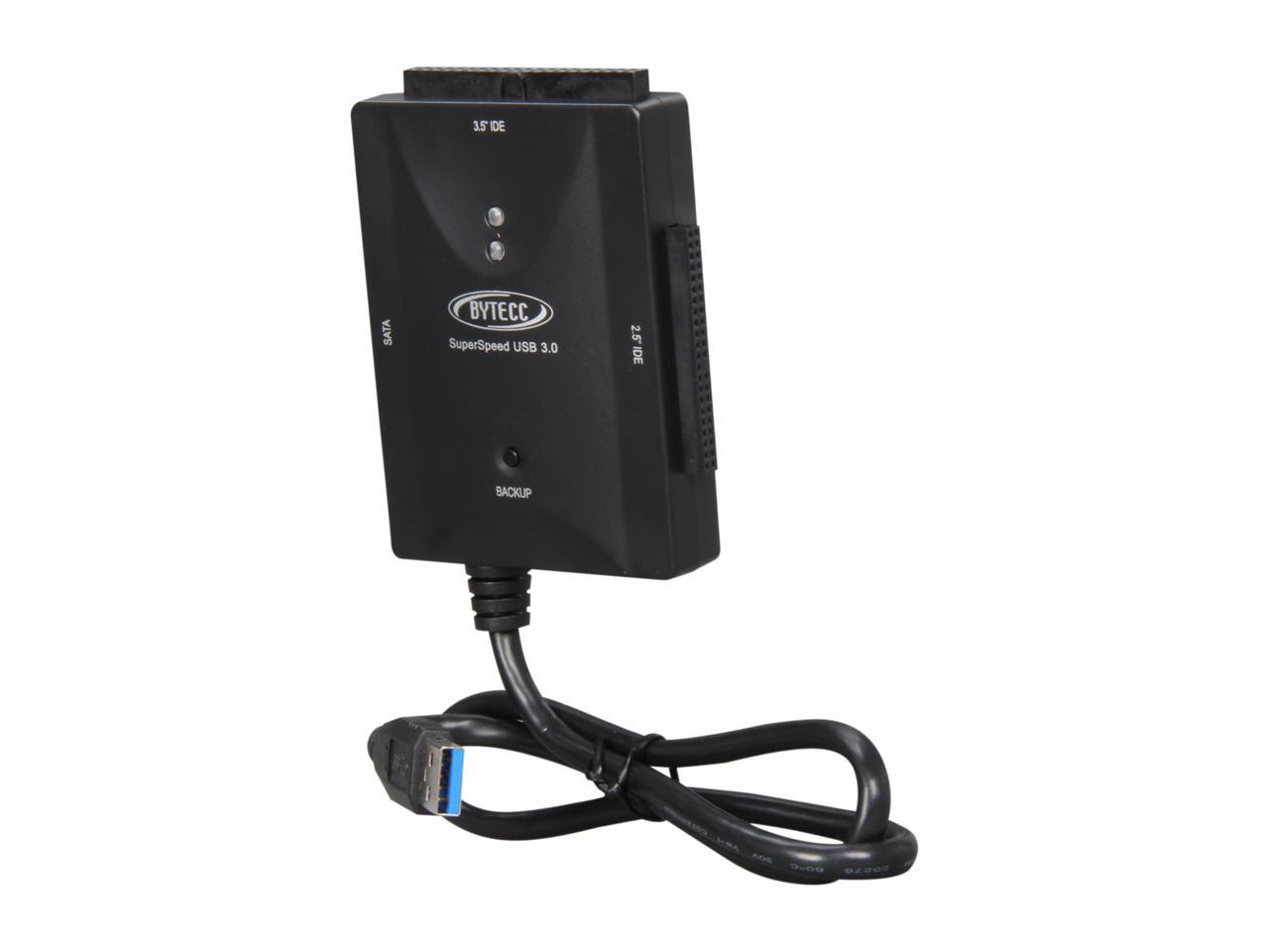 Bytecc Bt-350v Super Speed Usb 3.0 To Sata Ide Adaptor W  Otb - Newegg.com