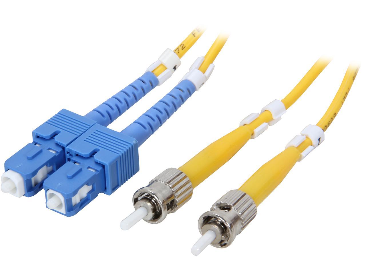 BYTECC SD-SST5 5m SD-SST SC to ST Duplex (2 Strand) Cable, Single Mode ...