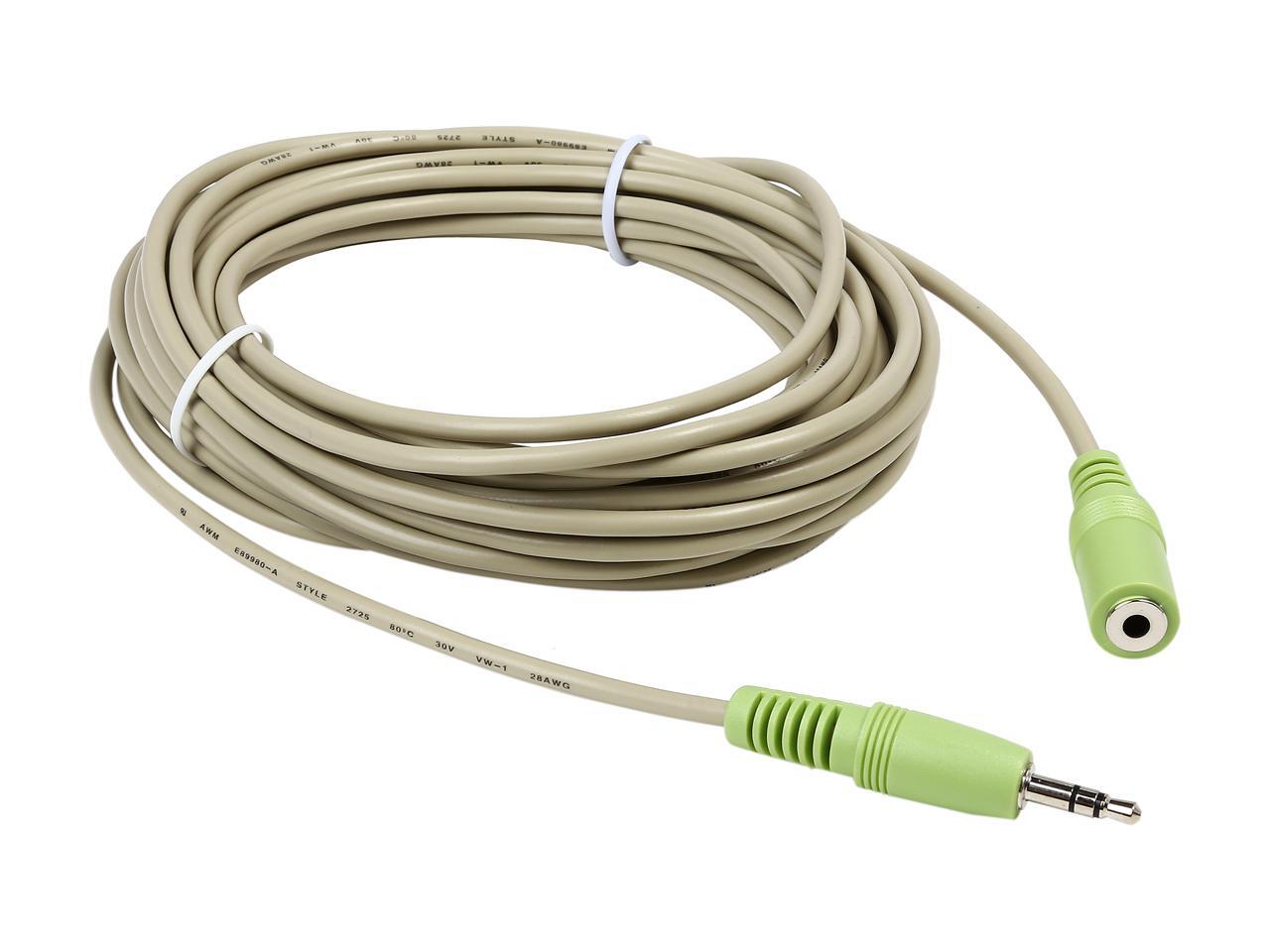 C2G 27410 3.5mm M/F Stereo Audio Extension Cable (PC99 ColorCoded