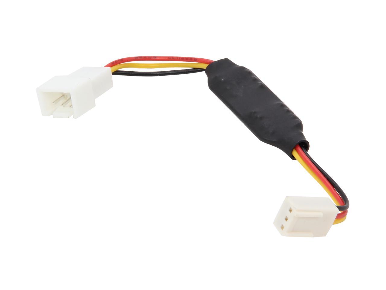 Evercool Ec-df004 3.94 In. Fan Speed Reduction Cable, 3pin Fan Noise 