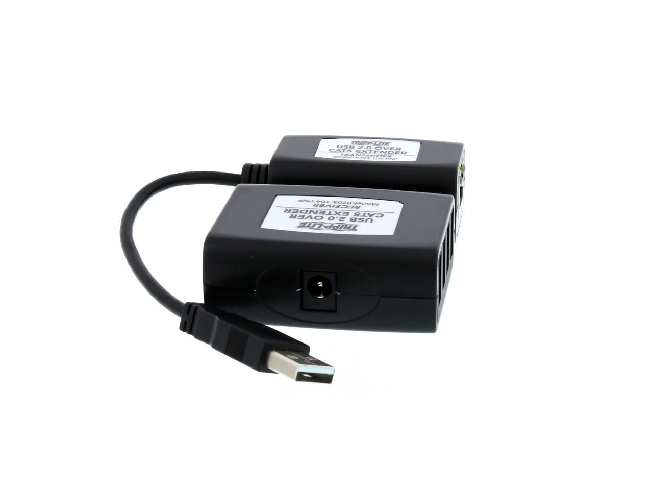 Tripp lite 4 port usb 2 0 over cat5 cat6 extender hub kit transmitter