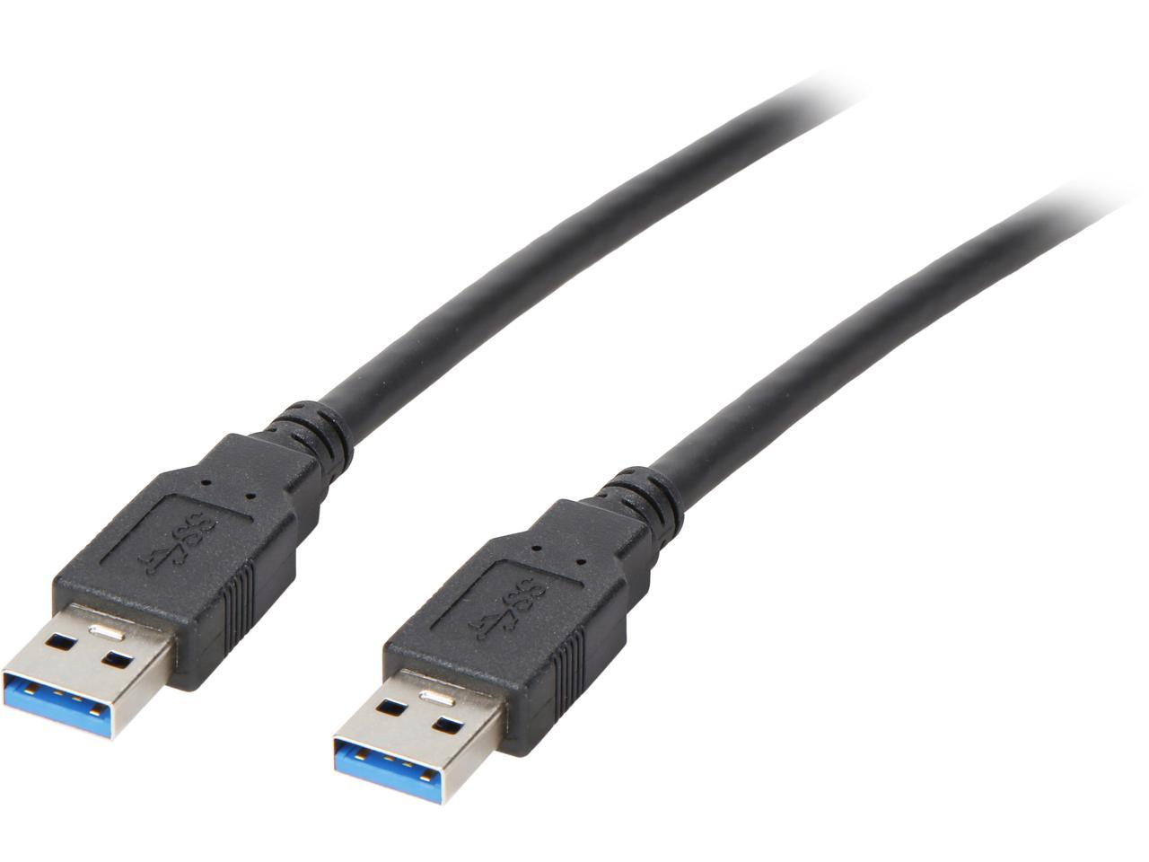 Tripp Lite 6 ft U320-006-BK A/A 28/24 AWG 5 Gbps M/M Cable USB 3.0 SuperSpeed Black USB Type-A to Type-A 