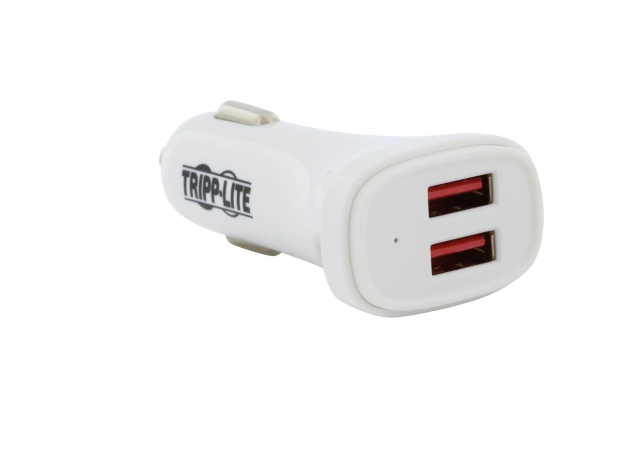 Tripp Lite U280 C02 S2 Dual Port Usb Car Charger For Tablets And Cell Phones 5v 48a 24w 