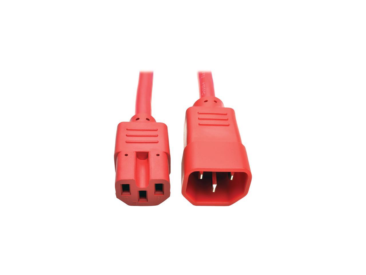 Tripp Lite HeavyDuty Computer Power Cord, 15A, 14 AWG (IEC320C14 to