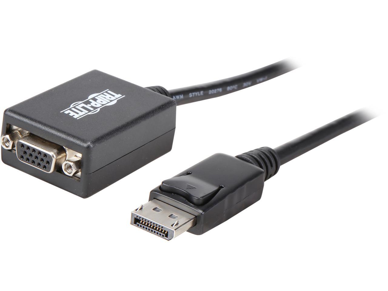 Tripp Lite DisplayPort to VGA Adapter Converter Active DP to VGA M/F
