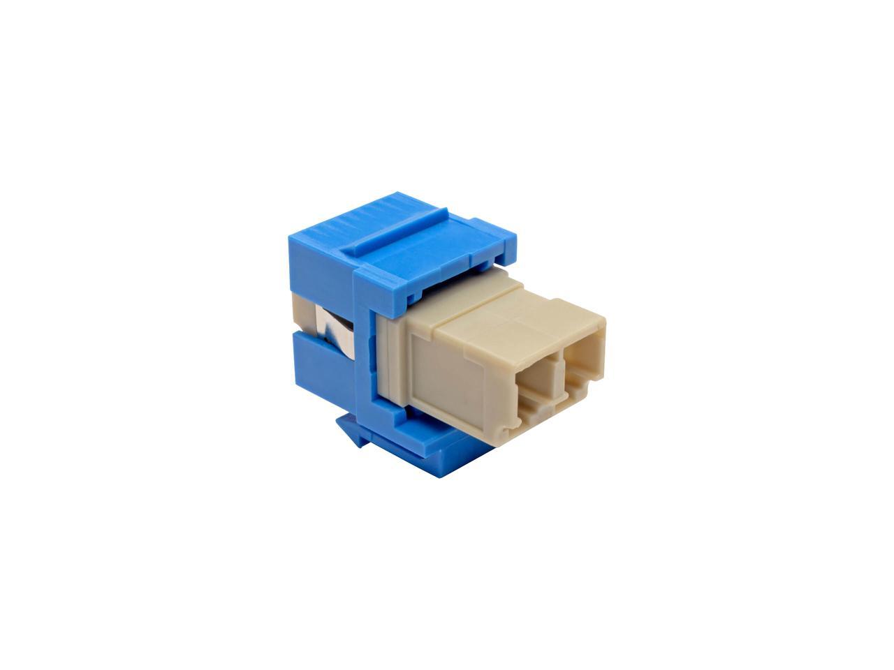 Tripp Lite Duplex Multimode Fiber Coupler Keystone Jack LC To LC Blue ...