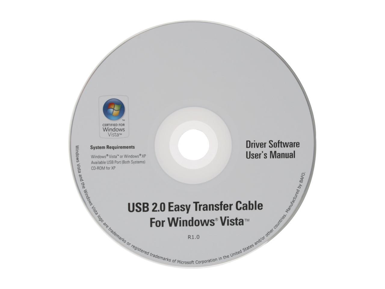 CABLES UNLIMITED USB140008 Easy Transfer Cable for Windows Vista
