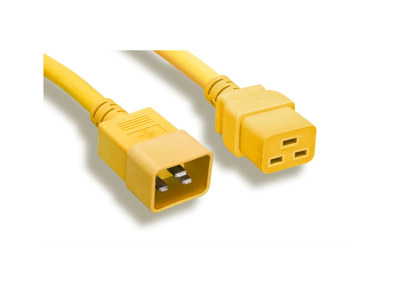 Nippon Labs 30POW-10W1-1920-03-YE, 12 AWG C20 To C19 Universal Jumper ...