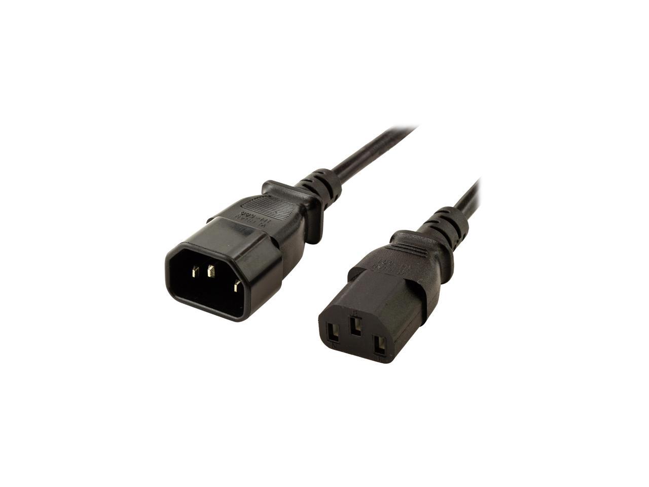 Pactech Model Rh-pe03-18v-b(10) 3 Ft. C14 To C13 Power Cord 10 Pack 