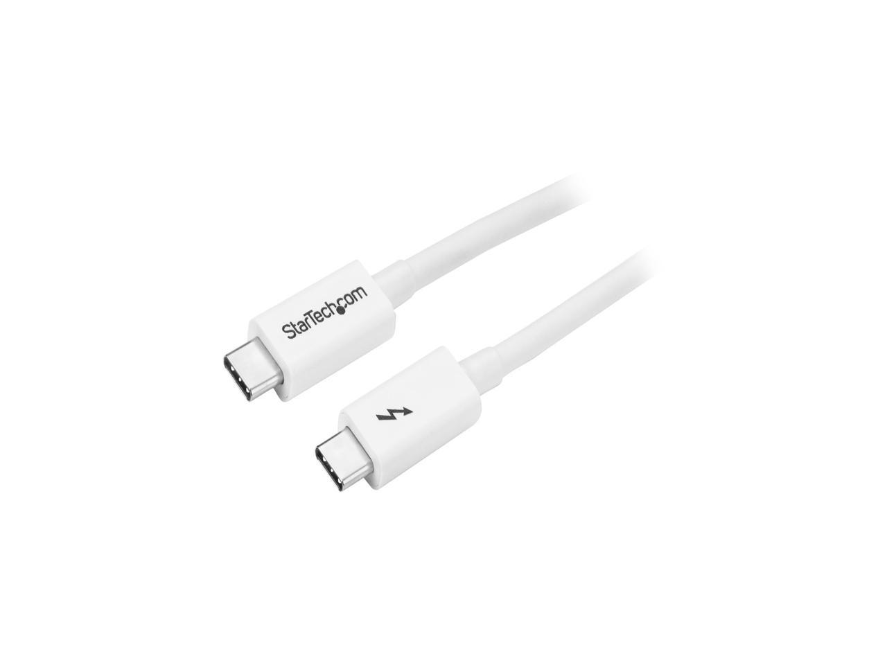 TBLT3MM1MW Thunderbolt 3 Cable 3 ft / 1m White 4K