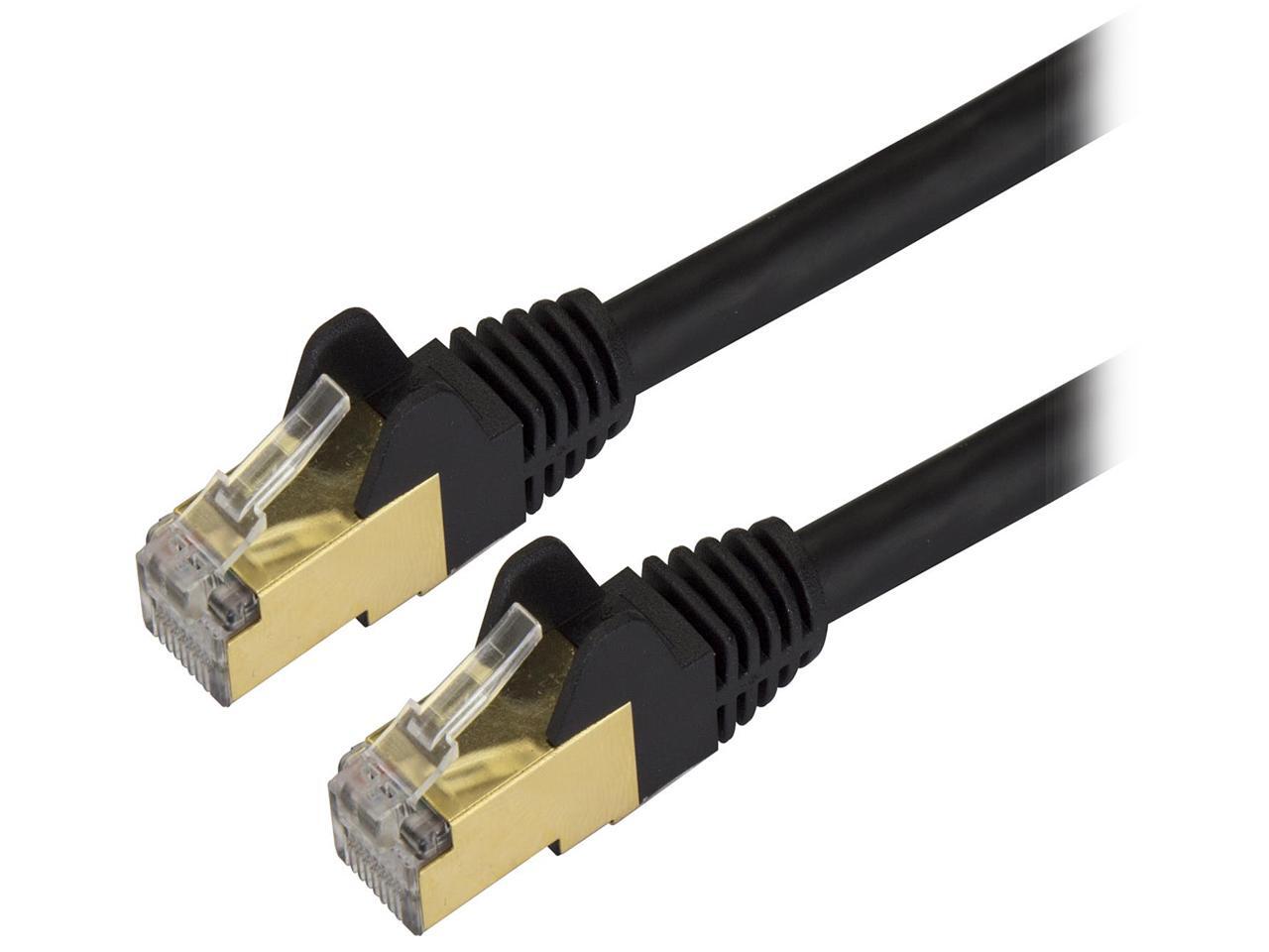 StarTech C6ASPAT30BK Cat6a Shielded Patch Cable 30 ft