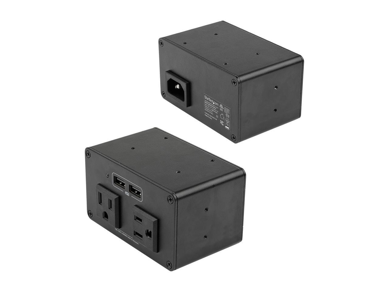 Conference Table Power Center with 2x UL Certified 120V AC Outlets & 2x
