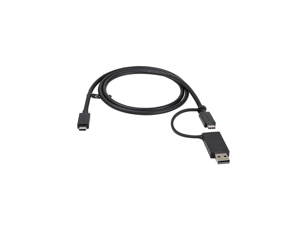 3ft/1m USBC Cable with USBA Adapter Dongle, USBC to C