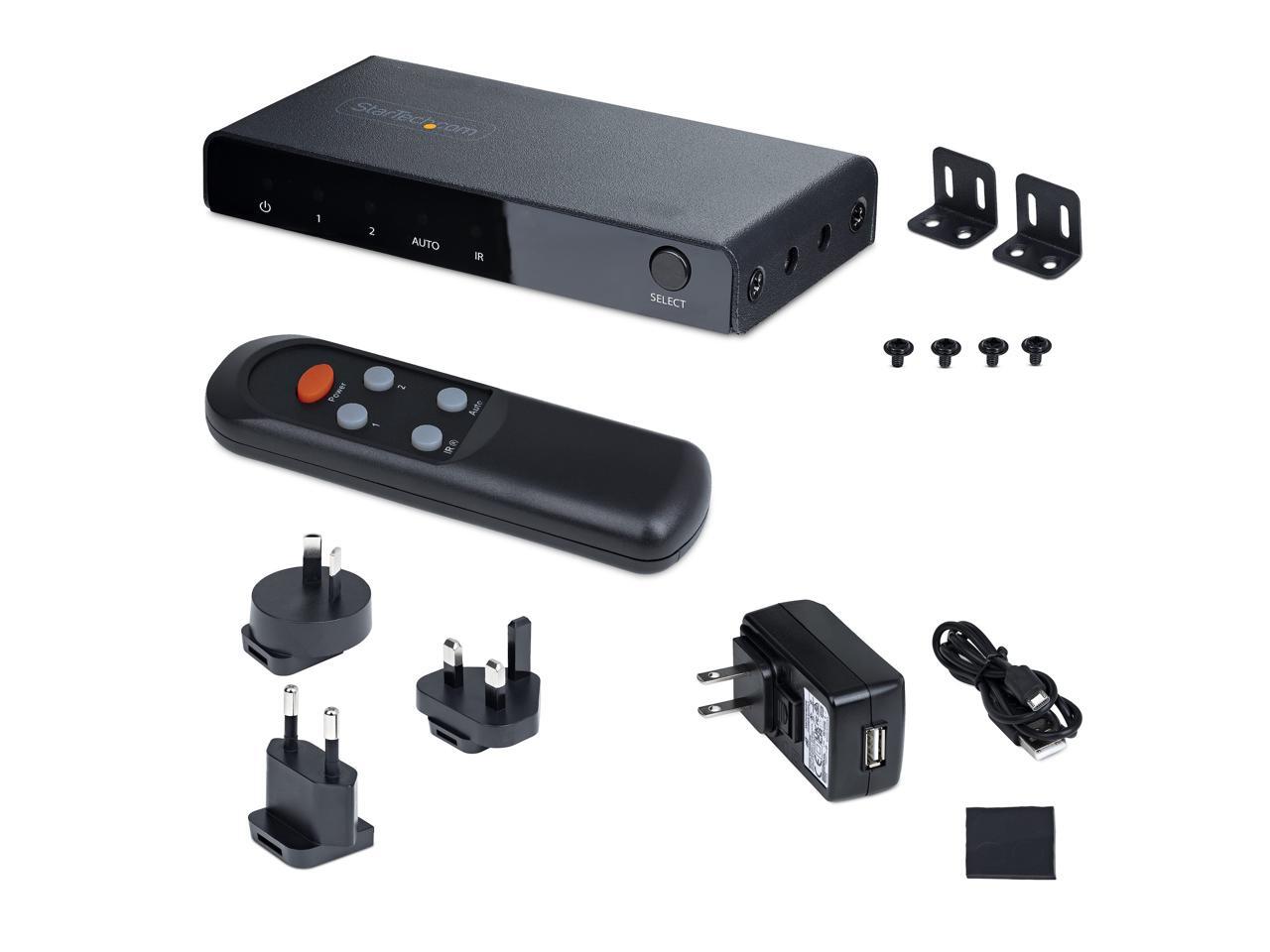 2Port 8K HDMI Switch, HDMI 2.1 Switcher 4K 120Hz HDR10