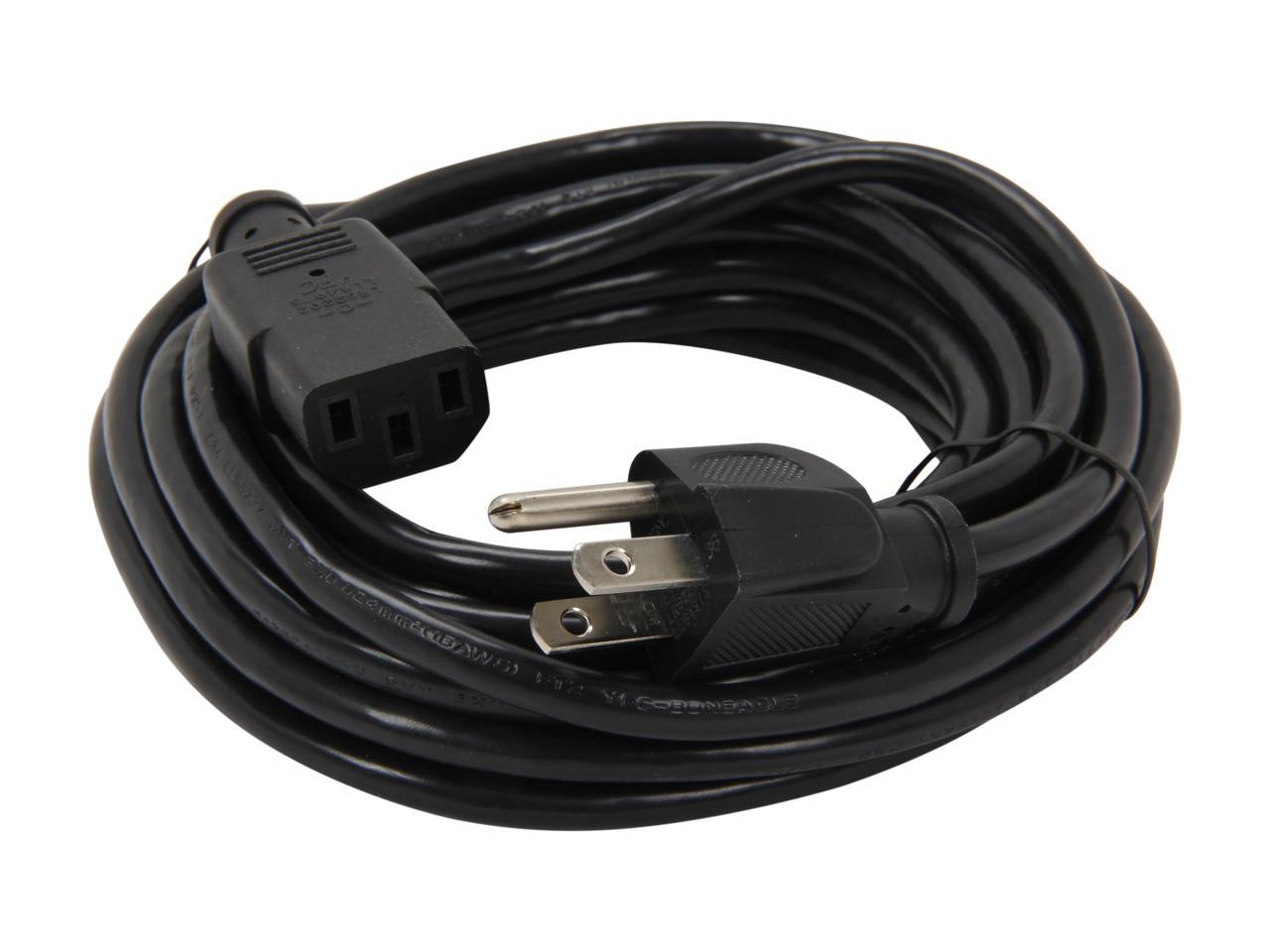 StarTech.com Model PXT10120 20 ft. Standard Computer Power Cord - NEMA5 ...