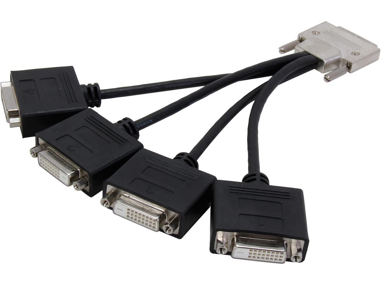 VHDCI24DVI VHDCI to Quad DVI Splitter Breakout Cable