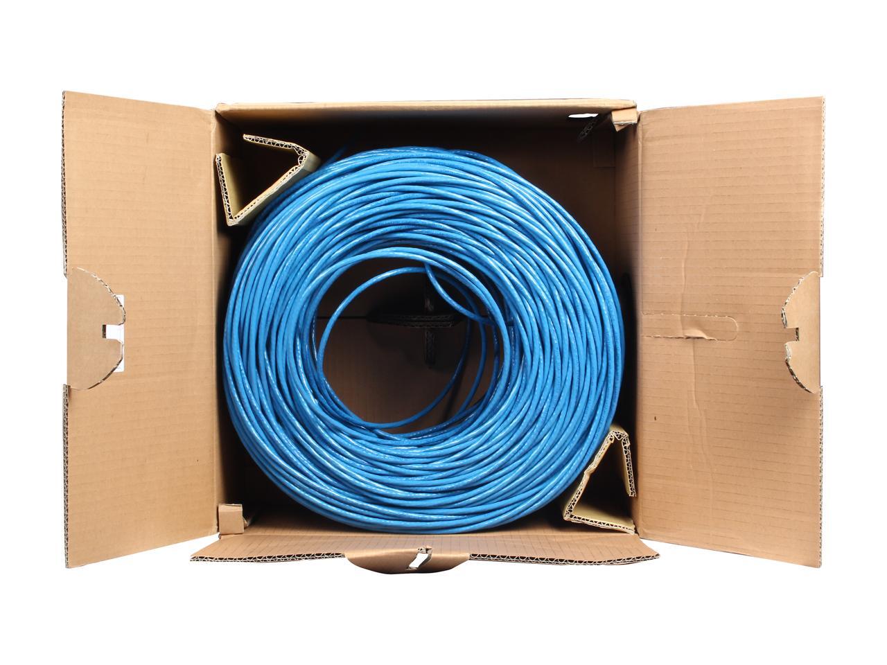 WIR6CMRBL 1000 ft. Bulk Roll of Blue CMR Cat 6 Solid UTP
