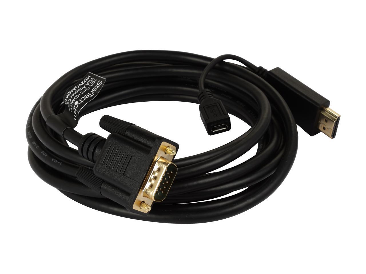 HD2VGAMM10 HDMI to VGA Cable 10 ft / 3m 1080p 1920 x