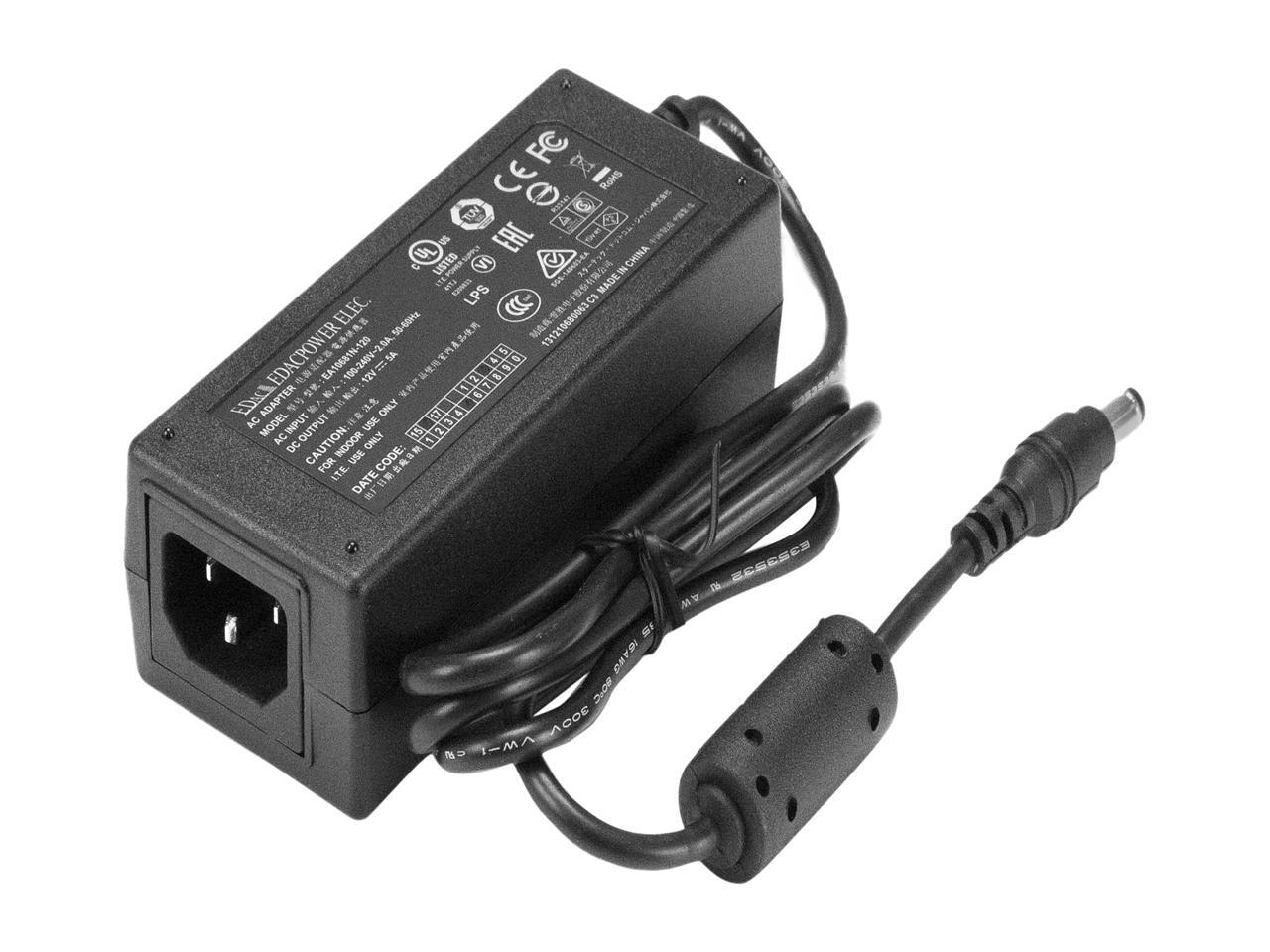 StarTech SVA12M5NA Replacement 12V DC Power Adapter 12 Volts 5 Amps